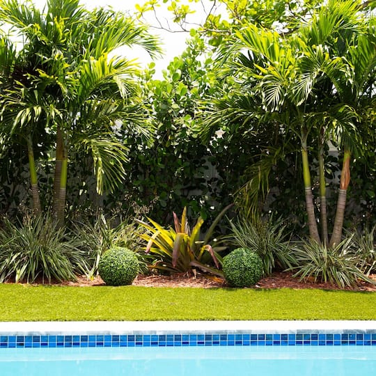 14" UV-Resistant Boxwood Ball Topiaries with Integrated Ground Stakes, 2ct.